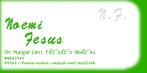 noemi fesus business card